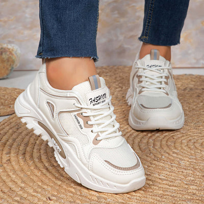 Versatile Casual Platform Mesh Elevator Breathable Sneaker sandrabazar..