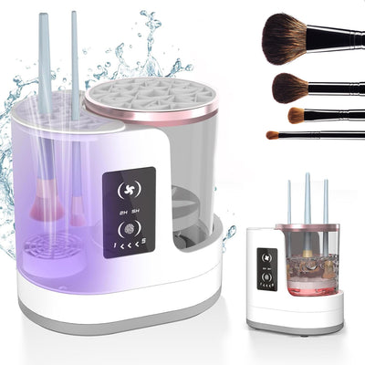 Electric Makeup Brush Cleaner Rechargeable Makeup Brushes Cleaning Tool Automatic Makeup Brush Cleaning Stand Device sandrabazar.