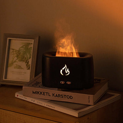 Factory Price Flame Humidifier Aroma Diffusers Machine Home Bedroom Silent Essential Oil Flame Aroma Diffuser sandrabazar.