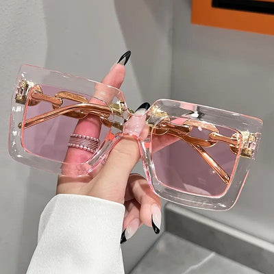 Vintage Large Frame Glasses - The Perfect Accessory For Fashion Lovers And Urban Explorers, Blue Light Protection Glasses For Women - Prohibited For Sale On Temu sandrabazar..