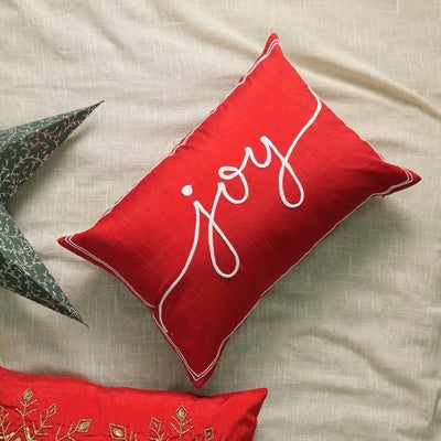 Polyester Lumber Pillow With Embroidery Work Soft Stylish Accent sandrabazar.
