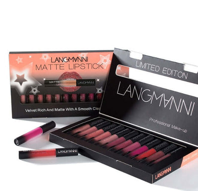 Matte Lipstick Waterproof Long-lasting Velvet Lipstick Set sandrabazar..